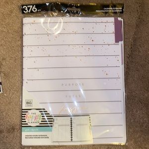 Happy planner undated hourly extension for Girl with Goals BIG calendar